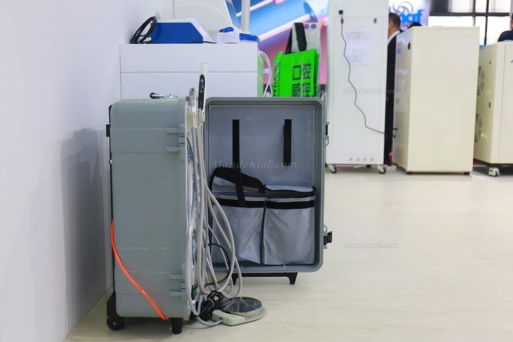 Dynamic® DU893 Portable Dental Unit With Air Compressor Ultrasonic Scaler LED Curing Light